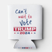 トランプ2024に投票するのを待つことができない 缶クーラー (裏面)