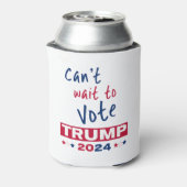 トランプ2024に投票するのを待つことができない 缶クーラー (缶裏面)