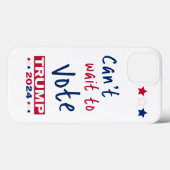 トランプ2024に投票するのを待つことができない Case-Mate iPhoneケース (裏面 (横))