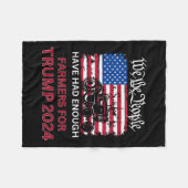 トランプ2024のための共和党の農家我々国民 フリースブランケット (正面(横))