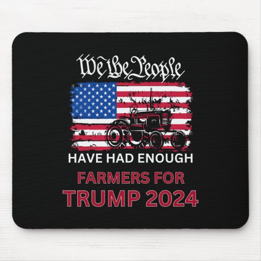 トランプ2024のための共和党の農家我々国民 マウスパッド (正面)