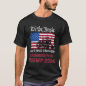 トランプ2024のための共和党の農家我々国民 Tシャツ (正面)