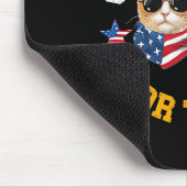 トランプ2024のための猫とアヒル マウスパッド (コーナー)