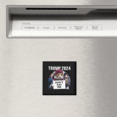 トランプ2024のための猫を食べないで マグネット (インサイチュ (食洗機))