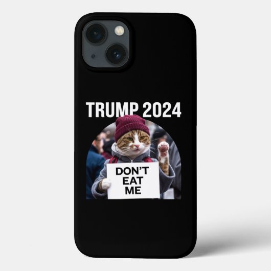 トランプ2024のための猫を食べないで Case-Mate iPhoneケース (裏面)