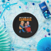 トランプ2024のゴミおもしろいギャーブを取り出す時間 ペーパープレート (パーティー)