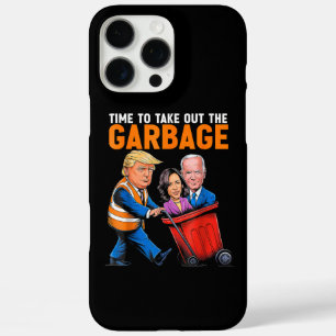 トランプ2024のゴミおもしろいギャーブを取り出す時間 iPhone 16 PRO MAXケース