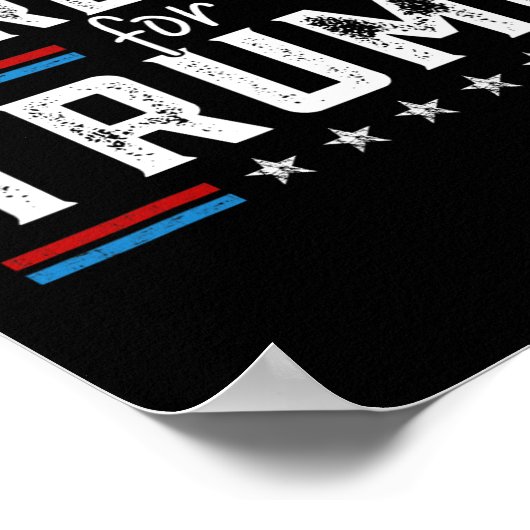 トランプ2024のゴミ私たちはゴミ投票Truではない ポスター (角)