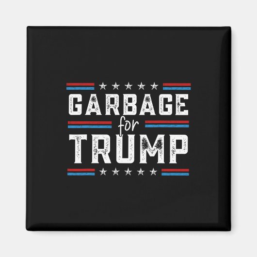 トランプ2024のゴミ私たちはゴミ投票Truではない マグネット (正面)