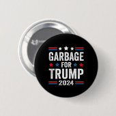 トランプ2024のトランプのサポーターのためのゴミ 缶バッジ (正面&裏面)