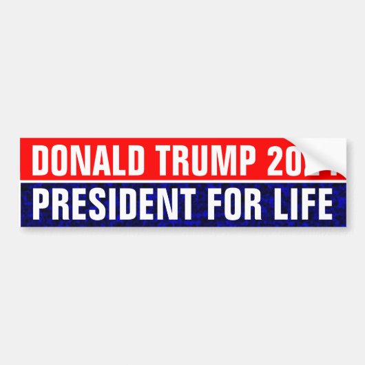 トランプ2024の人生の大統領 バンパーステッカー (正面)