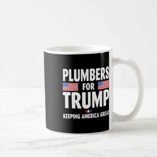 トランプ2024の保アメリカ素晴らし国旗 コーヒーマグカップ (右)