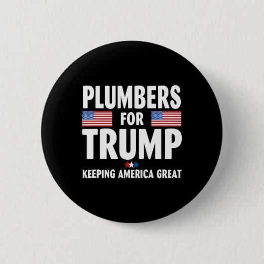 トランプ2024の保アメリカ素晴らし国旗 缶バッジ (正面)