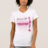 トランプ2024の女性 Tシャツ (正面)
