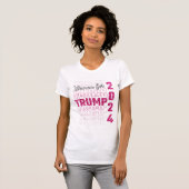 トランプ2024の女性 Tシャツ (正面フル)