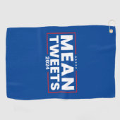 トランプ2024の平均ツイートの選択 ゴルフタオル (横)