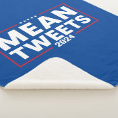 トランプ2024の平均ツイートの選択 シェルパブランケット (3/4)