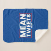 トランプ2024の平均ツイートの選択 シェルパブランケット (正面(横))