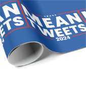 トランプ2024の平均ツイートの選択 ラッピングペーパー (ロールコーナー)