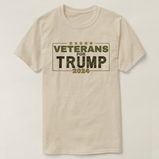 トランプ2024の退役軍人 Tシャツ (デザイン正面)