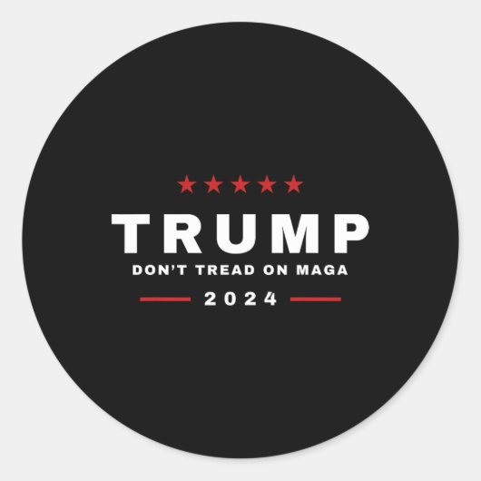 トランプ2024はマガヘビのラトルズナケに踏み込まない ラウンドシール (正面)