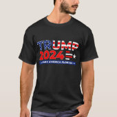 トランプ2024は再びアメリカを素晴らし作る Tシャツ (正面)