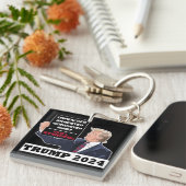 トランプ2024まだ米国常任大統領選挙 キーホルダー (正面右)