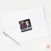 トランプ2024まだ米国常任大統領選挙 スクエアシール (封筒)