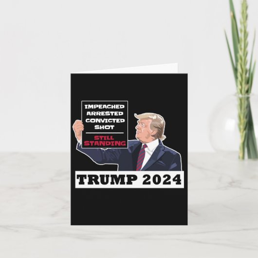 トランプ2024まだ米国常任大統領選挙 ノートカード (正面)