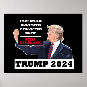 トランプ2024まだ米国常任大統領選挙 ポスター