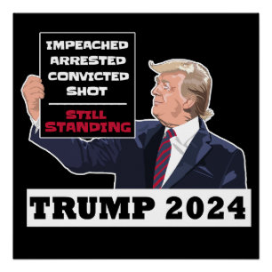 トランプ2024まだ米国常任大統領選挙 ポスター
