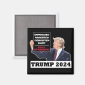 トランプ2024まだ米国常任大統領選挙 マグネット (正面/裏面)