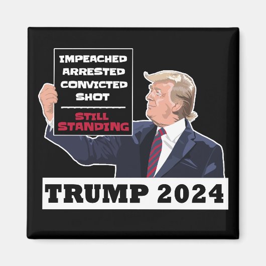 トランプ2024まだ米国常任大統領選挙 マグネット (正面)