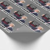 トランプ2024まだ米国常任大統領選挙 ラッピングペーパー (角)
