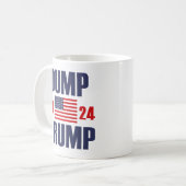 トランプ2024をダンプ コーヒーマグカップ (正面左)