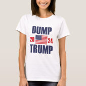 トランプ2024をダンプ Tシャツ (正面)
