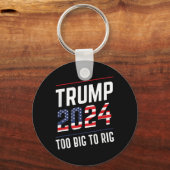 トランプ2024を大規模に改ざんする キーホルダー (正面)