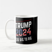 トランプ2024を大規模に改ざんする コーヒーマグカップ (左)