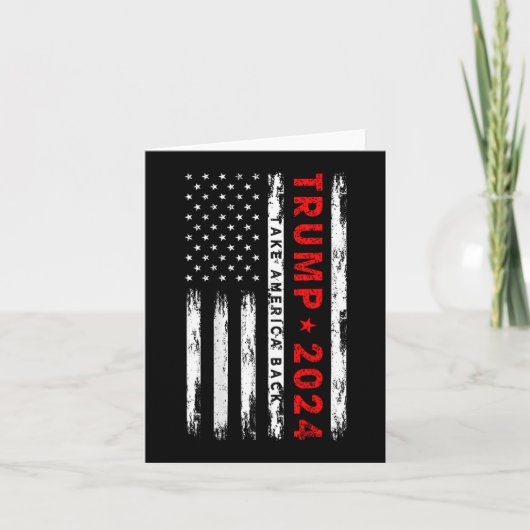 トランプ2024アメリカの再選を取り戻す(戻る) カード (正面)