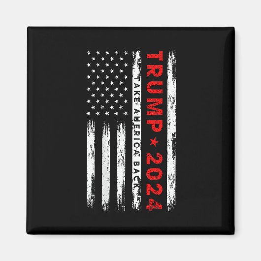 トランプ2024アメリカの再選を取り戻す（戻る） マグネット (正面)