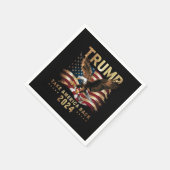 トランプ2024アメリカを取り戻すアメリカ国旗トランプ2 スタンダードカクテルナプキン (角)