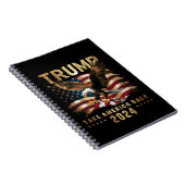 トランプ2024アメリカを取り戻すアメリカ国旗トランプ2 ノートブック (右側)