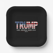 トランプ2024アメリカを取り戻すアメリカ2024ギフト ペーパープレート (正面)