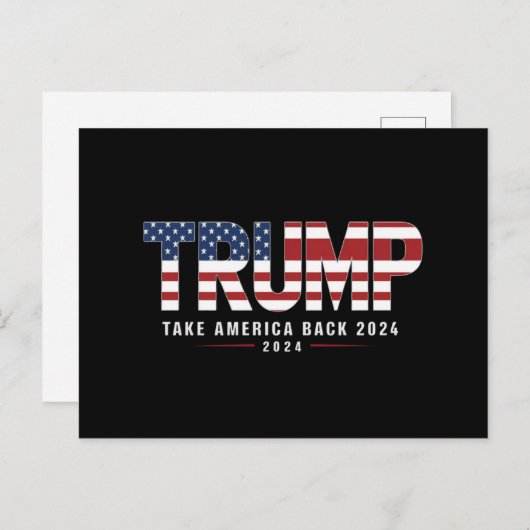 トランプ2024アメリカを取り戻すアメリカ2024ギフト ポストカード (正面/裏面)