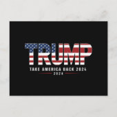 トランプ2024アメリカを取り戻すアメリカ2024ギフト ポストカード (正面)