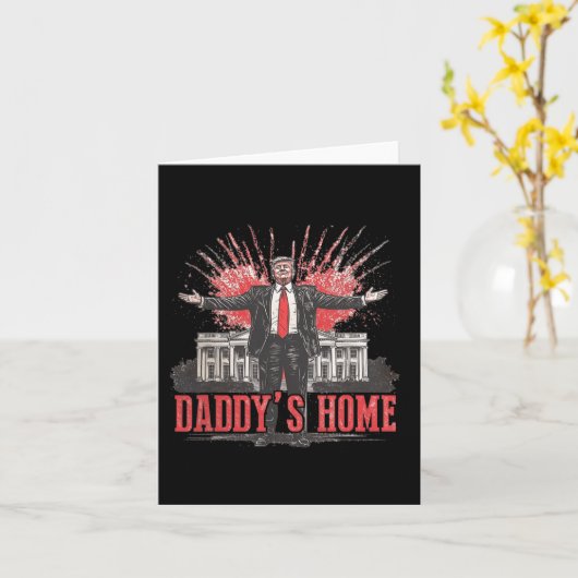 トランプ2024アメリカを取り戻すパパのホームトランプPi カード (黄色い花)