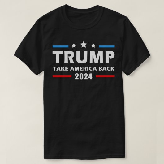トランプ2024アメリカを取り戻す選挙愛国的なSe Tシャツ (デザイン正面)