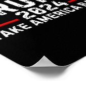 トランプ2024アメリカを取り戻す選挙 – リターン ポスター (角)