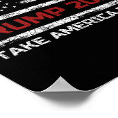 トランプ2024アメリカを取り戻す選挙Patriotic Fl ポスター (角)