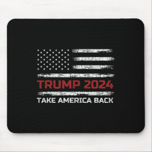 トランプ2024アメリカを取り戻す選挙Patriotic Fl マウスパッド